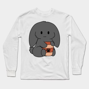 Black Bunny Coffee Long Sleeve T-Shirt